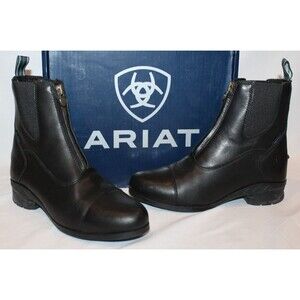 Ariat Women's Heritage IV Zip H20 Paddock Boot Black SZ 7.5 NIB $200